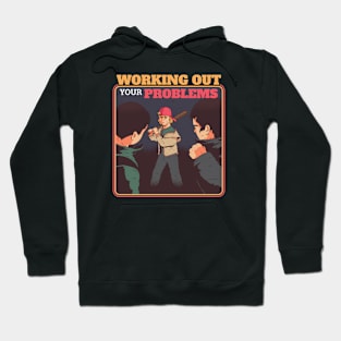 Working Out Your Problems // Funny Retro Children's Instructional Parody Hoodie